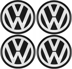 NAKLEJKI ZNACZKI EMBLEMATY NA FELGI DEKIELKI KOLPAKI VW 55mm 60mm 70mm ...