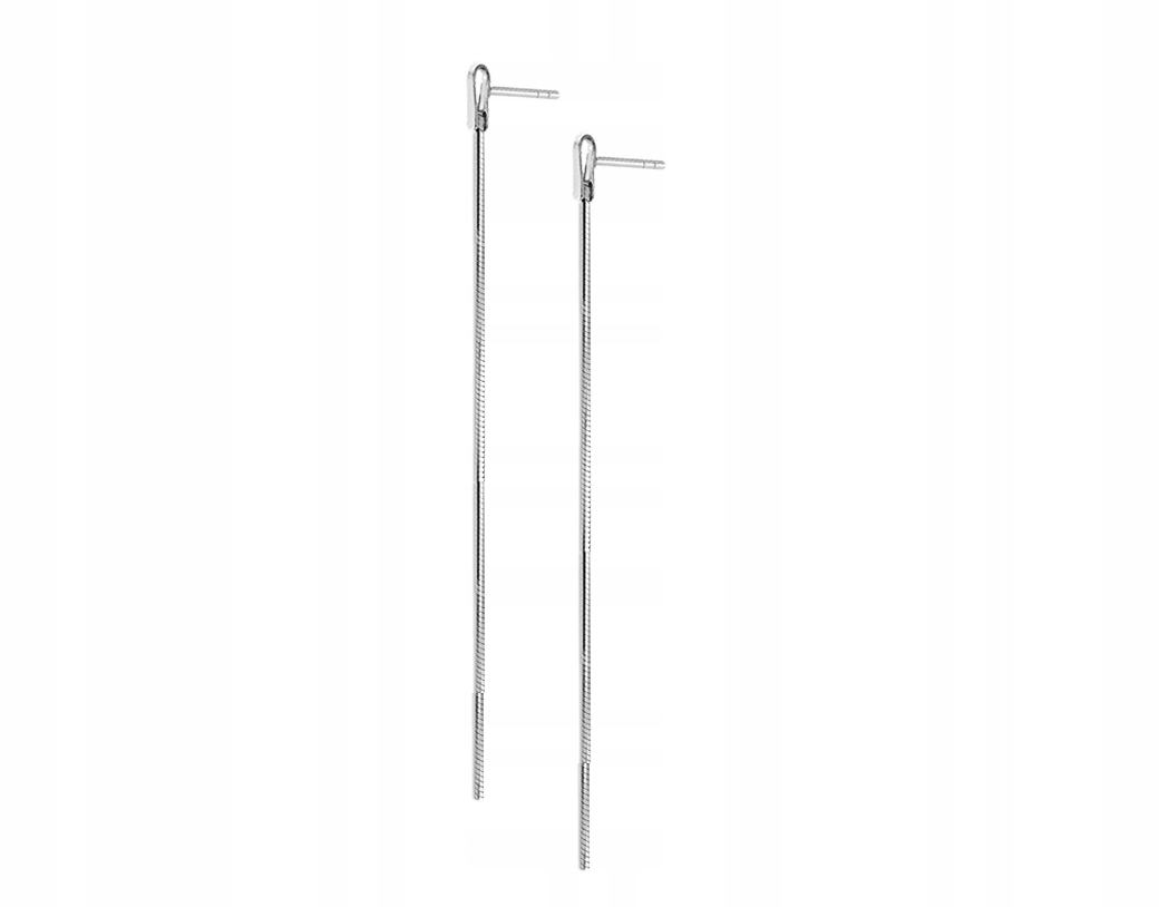 

Długie Wiszące Kolczyki Łańcuszki Linie 6,5cm 925