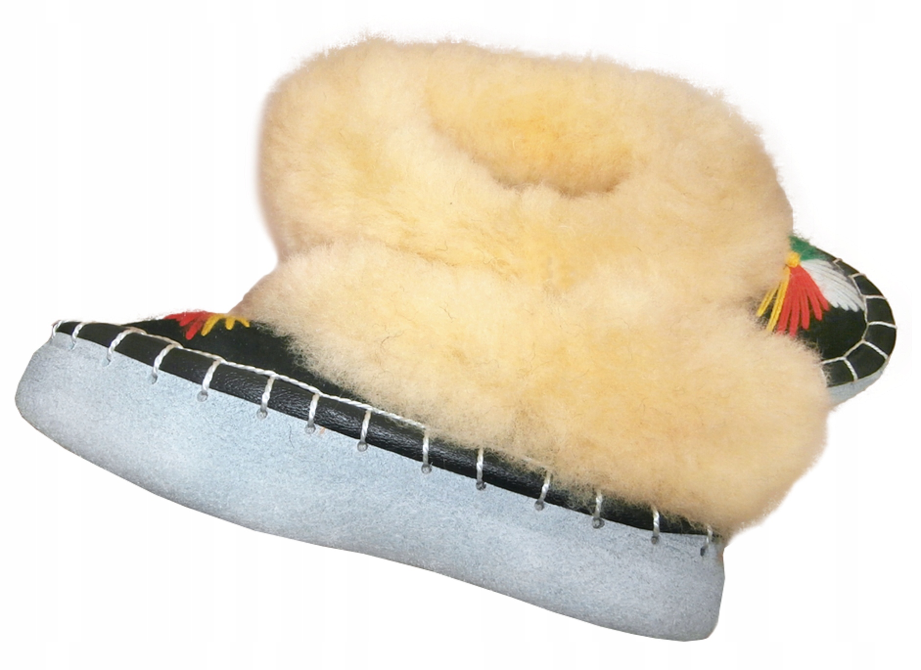 PANTOFLE GÓRALSKIE ZAKOPIANKI KAPCIE SKÓRZANE !! Rozmiar 39