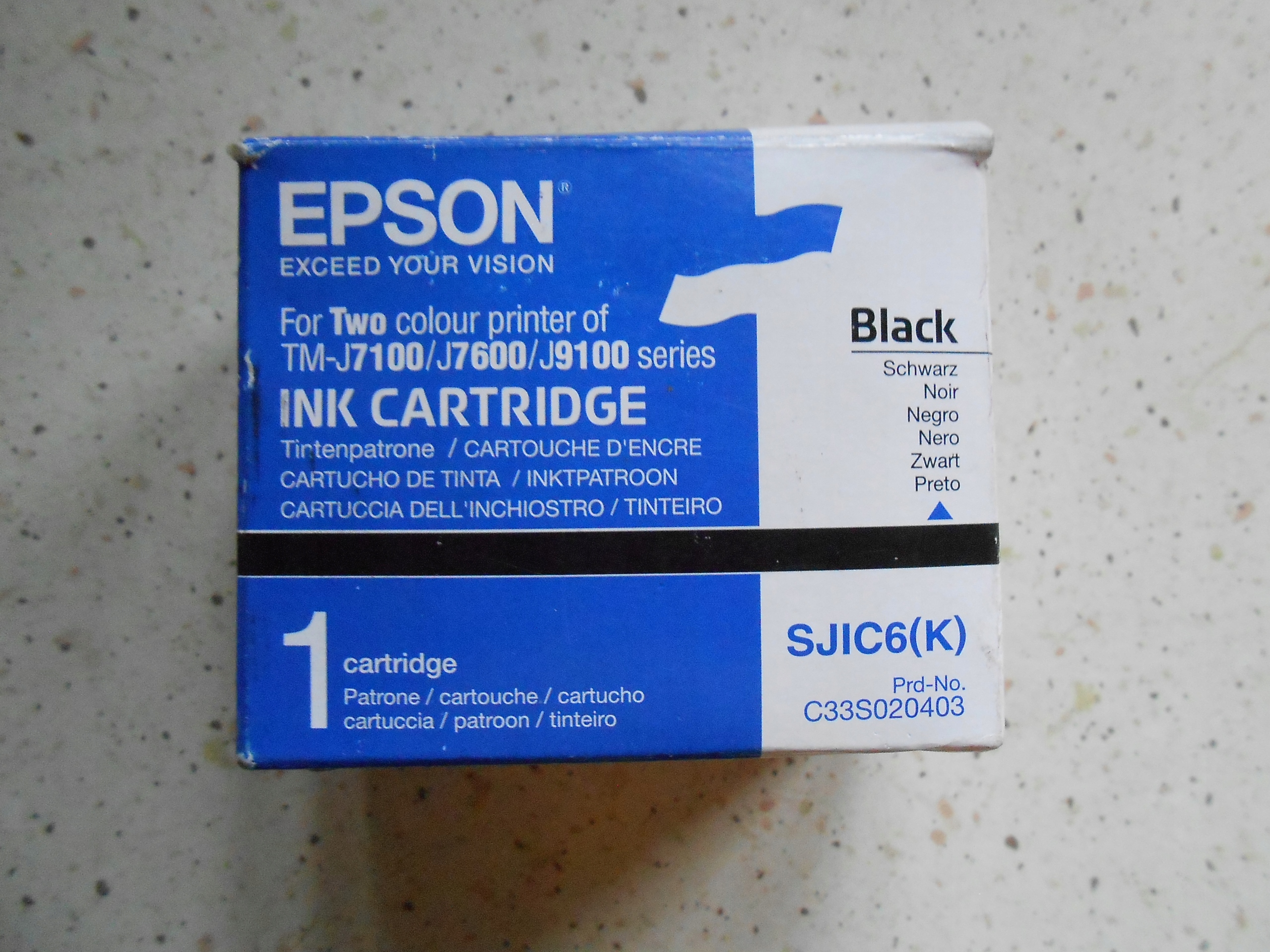 Tusz Epson Ink cartridge for TM-J7100 (Black) SJIC6(K) C33S020403