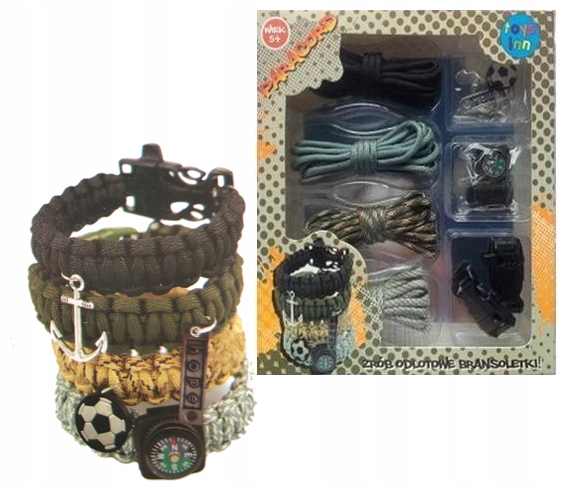 

Stnux Paracord Bransoletki Survivalowe Militarne