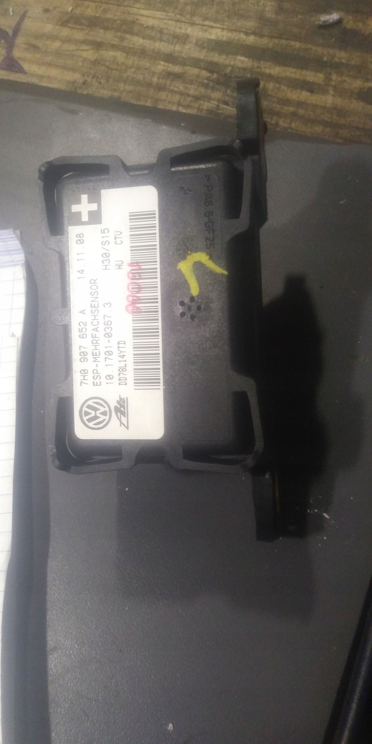 МОДУЛЬ / ДАТЧИК ESP AUDI TT 8J 7H0907652A