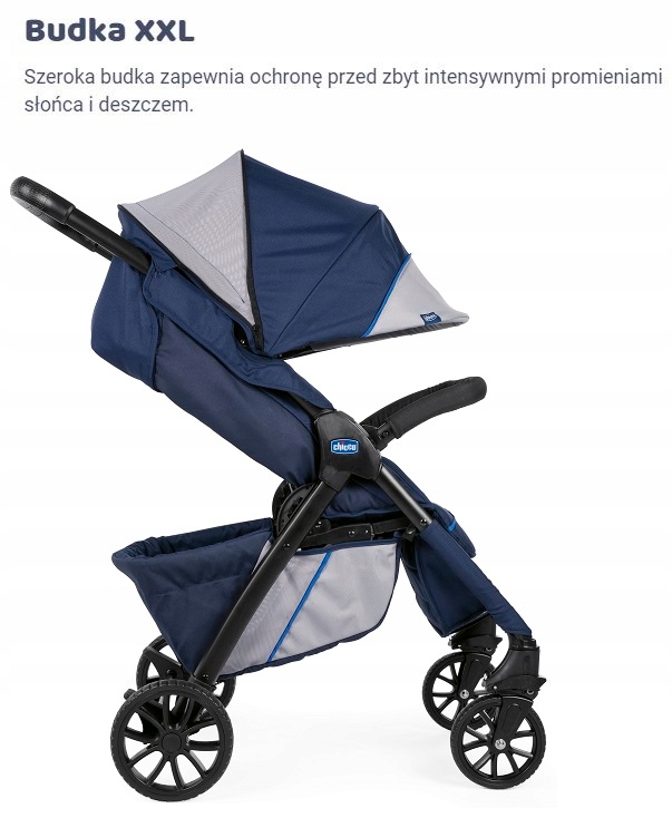 CHICCO - KWIK.ONE wózek spacerowy - praktyczny Waga wózka 7.3 kg
