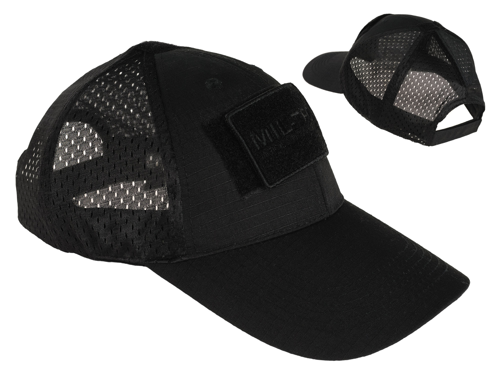 

Czapka Baseball z Daszkiem z Siatką Mt - Czarna