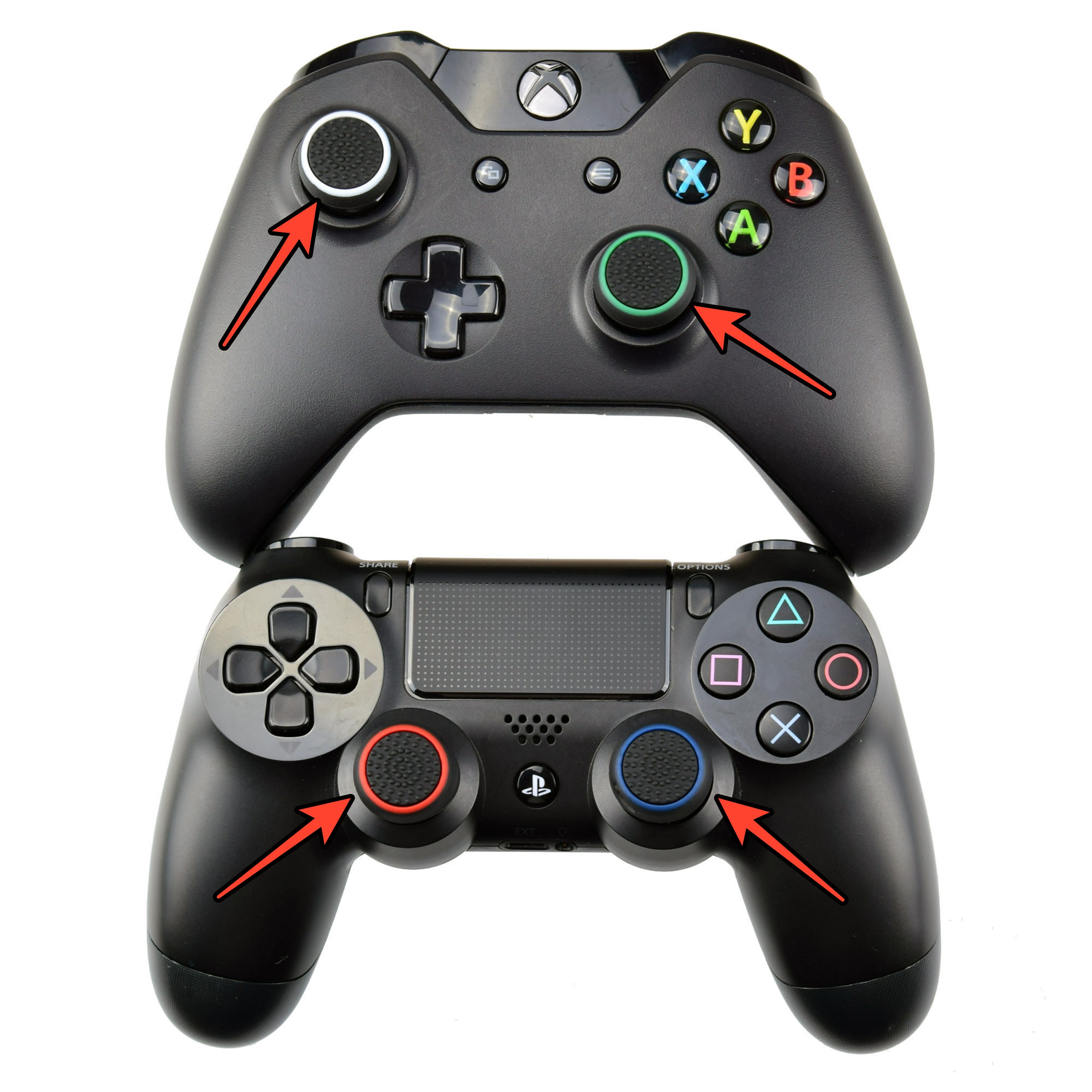 Накладки Gumki Gripy pad PlayStation 4 Xbox One Марка Кади