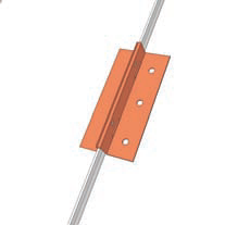 Płotek śniegowy panel dachowy rąbek 2m wys. 20 cm Długość (cm) 200