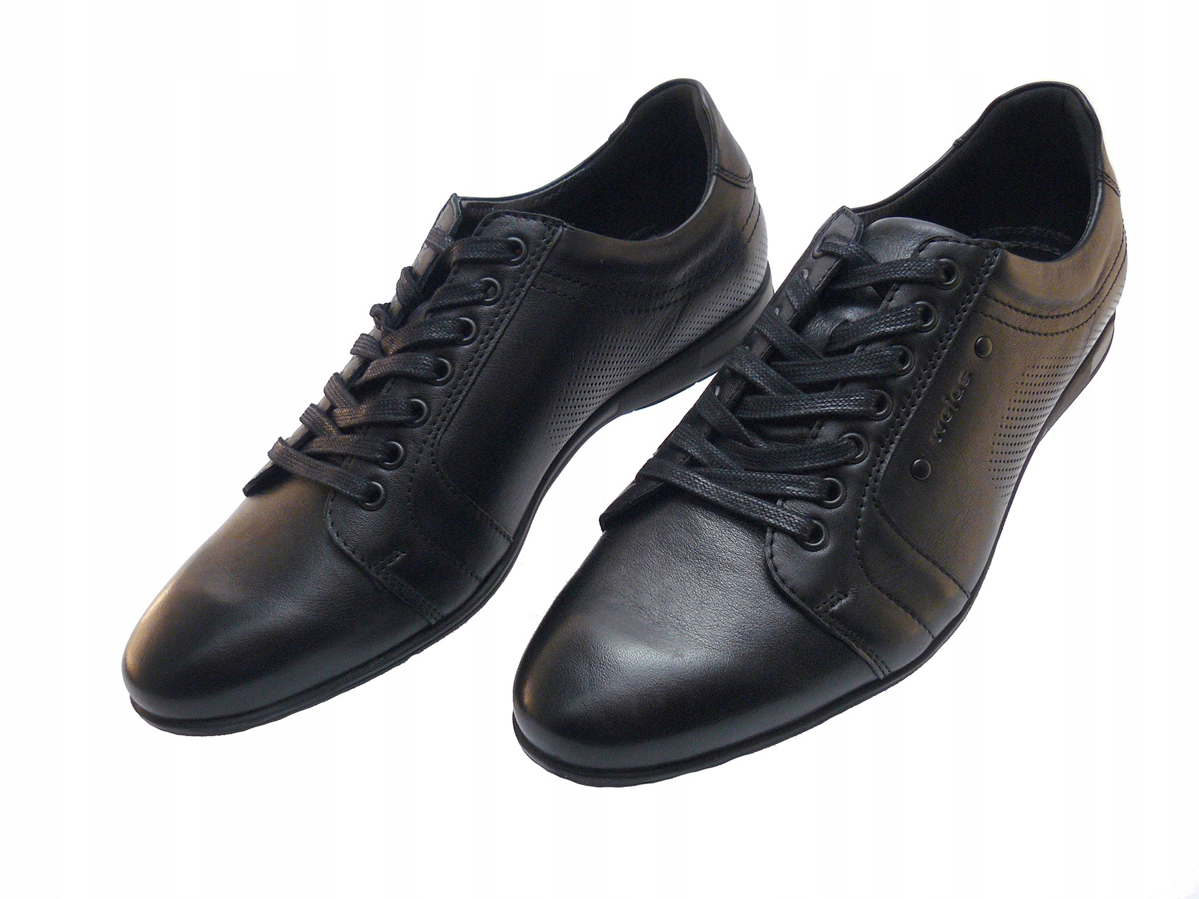 WOJAS 7004-51 półbuty męskie czarne skórzane 41 Model 7004-51