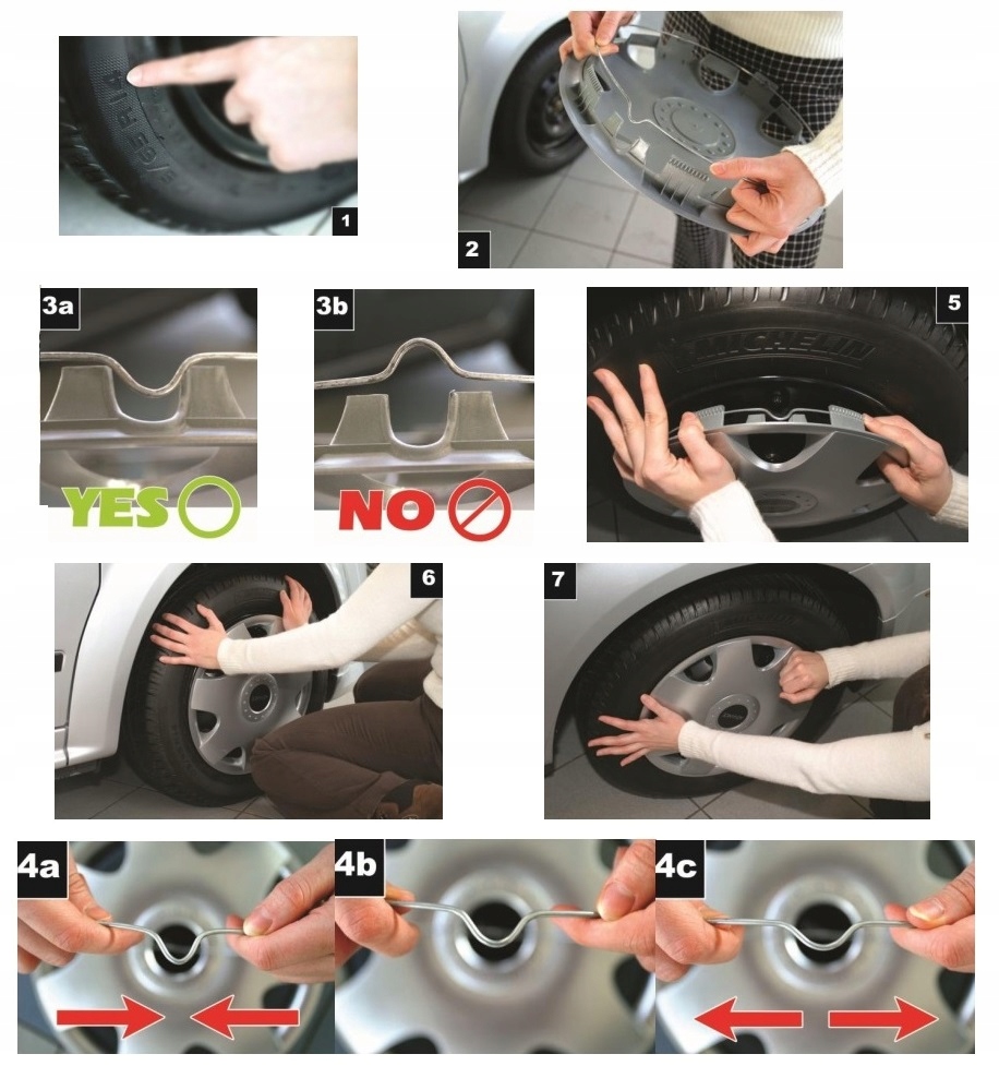 KOLPAKI 15 do FIAT opel CITROEN vw RENAULT ford 16 Color Black