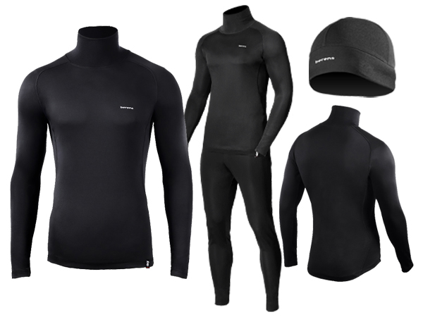 Berens bielizna termoaktywna do biegania Golfem ochrona szyi L +czapka!