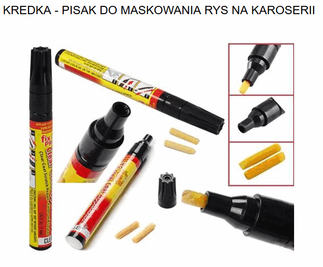 KREDKA - PISAK DO MASKOWANIA RYS Rodzaj kredki, pisaki