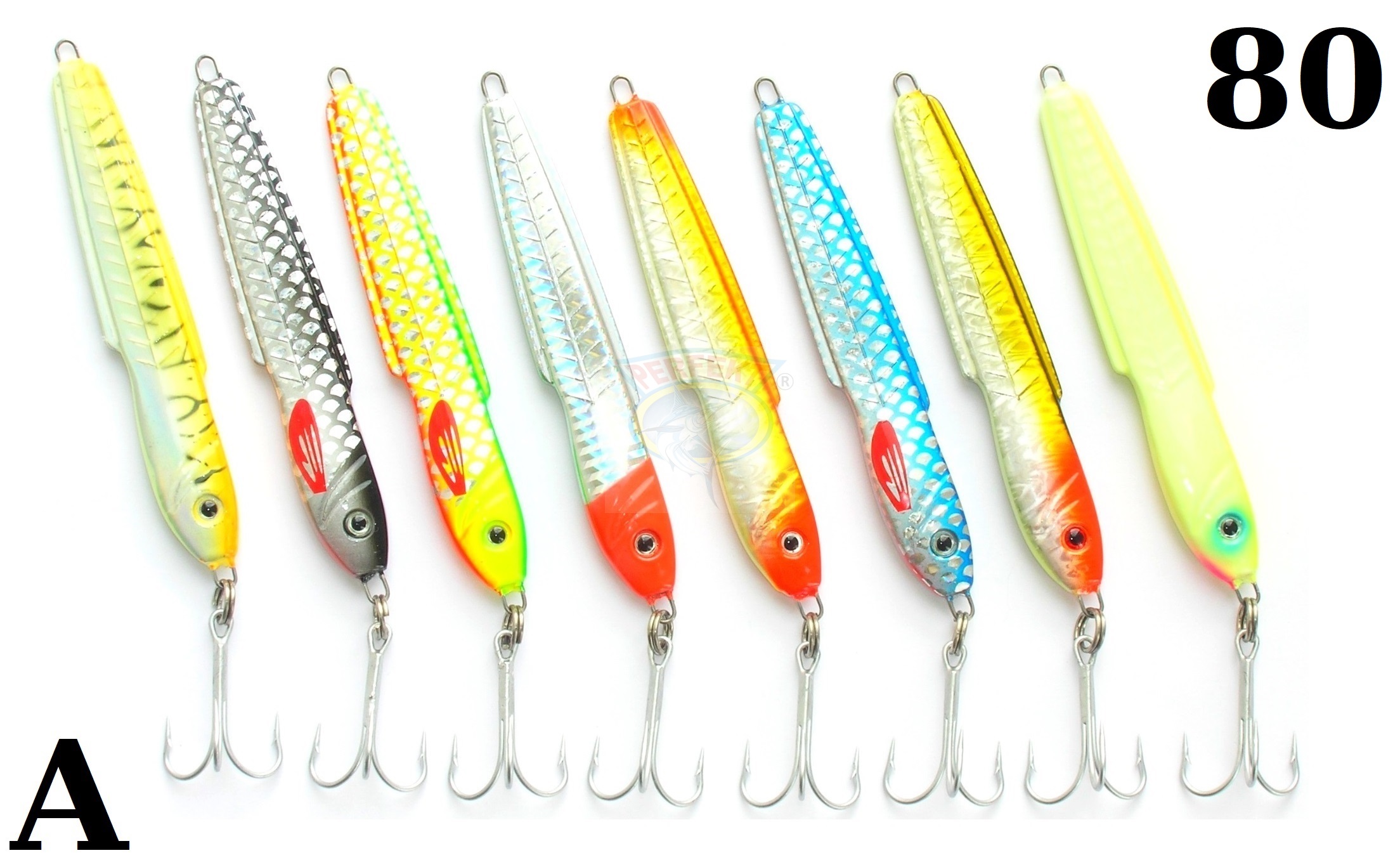 8 X Treska Pilker Perfekt Bora Sport 80gr s.A.