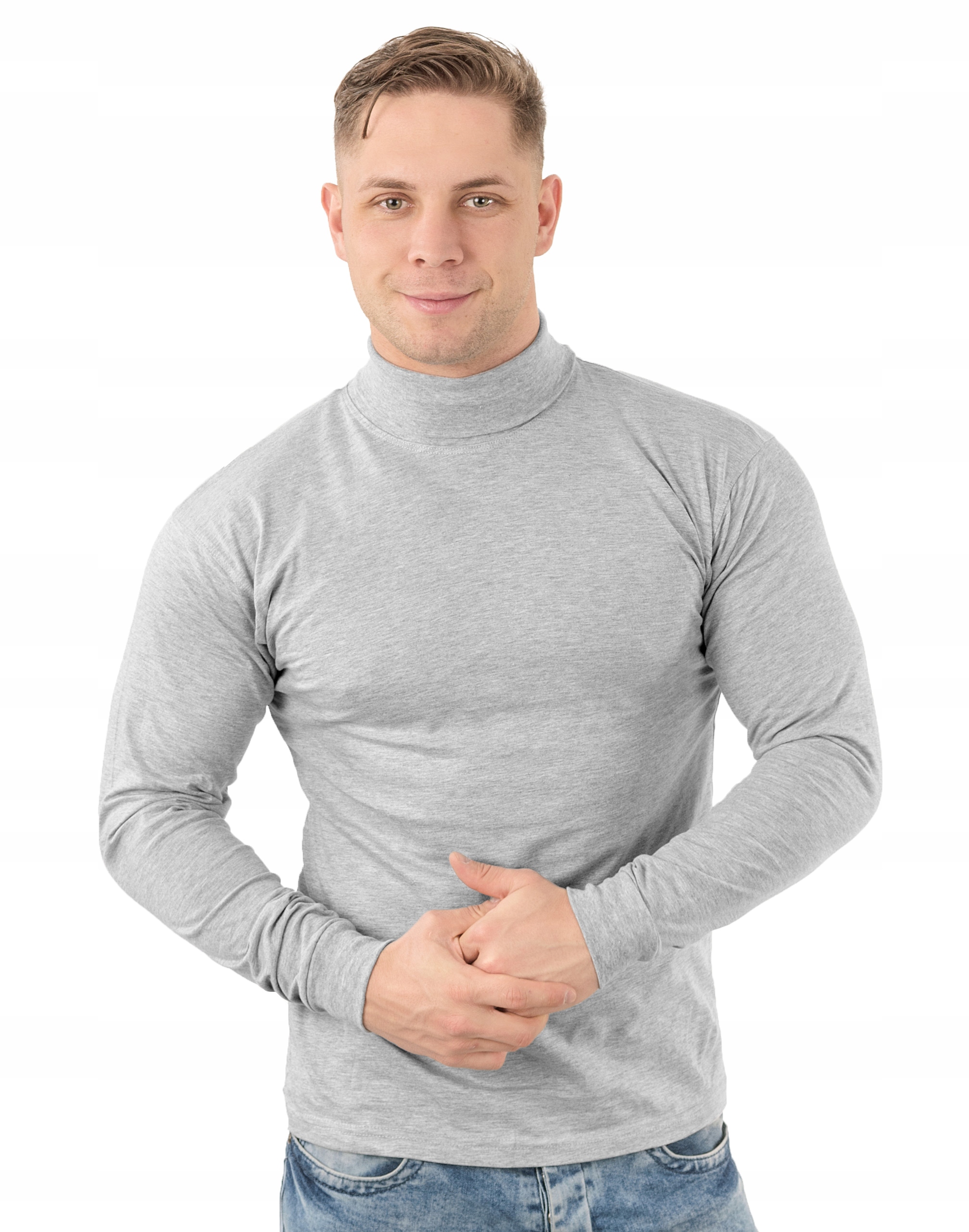 

Elegancki Sweter Golf Męski Golfy Wxm r XXL melanż