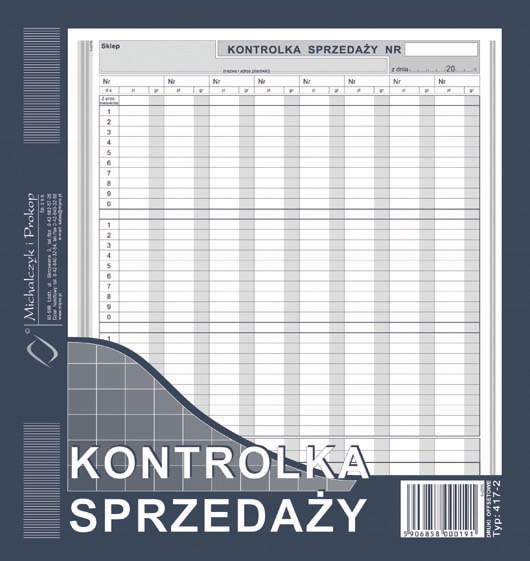 

Kontrolka Sprzedaży Michalczyk offset 2/3 A4 417-2