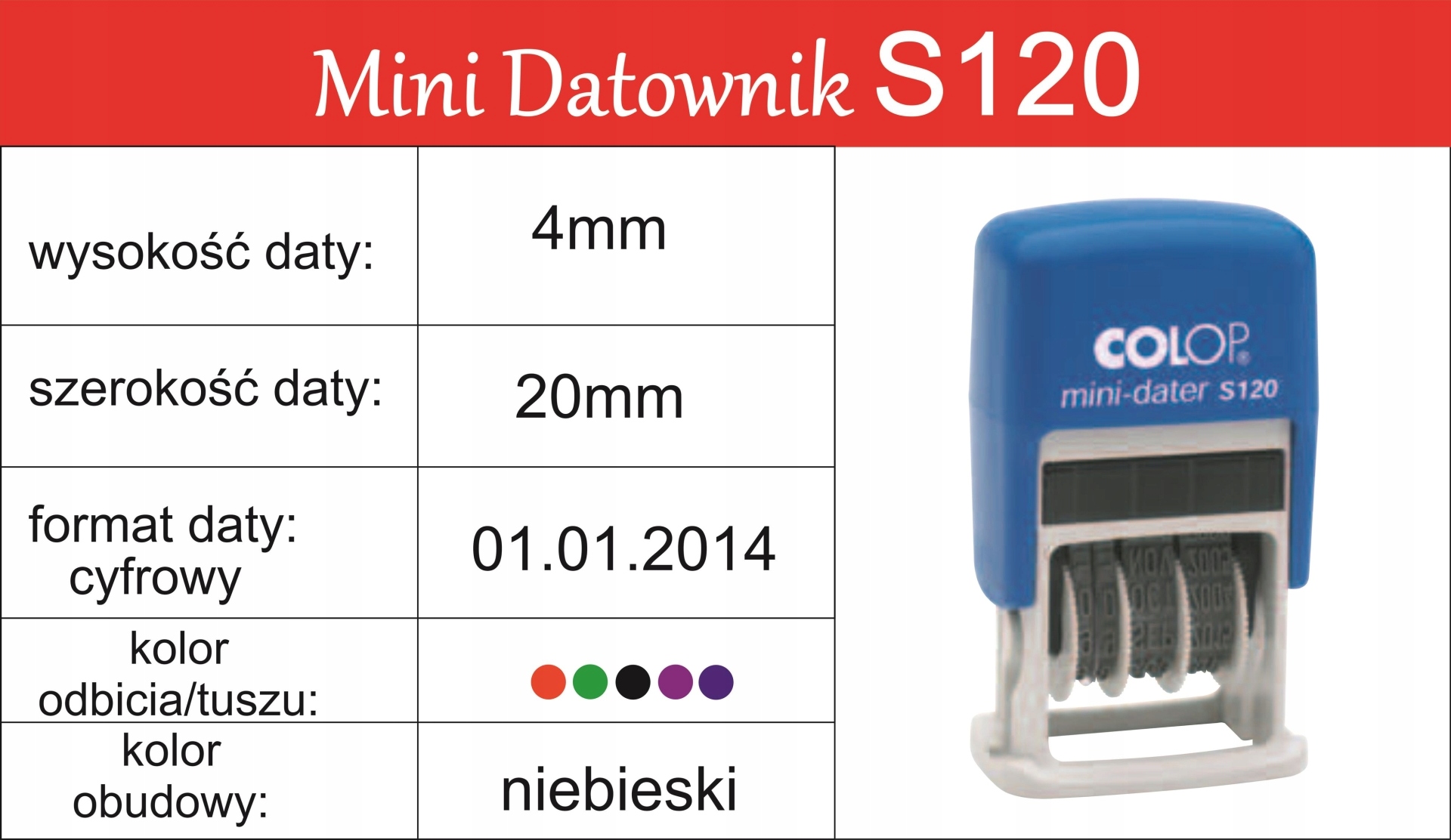 mini Datownik COLOP s 120- Marka Colop