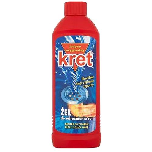 

Żel Do Udrażniania Rur Kret, 500ML