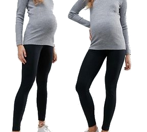 Getry Leginsy Legginsy Ciążowe OCIEPLANE XXL 2XL Kolor czarny