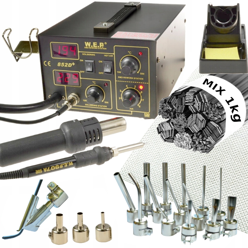 SPAWARKA WEP 852D 18 DYSZ 1KG PLASTIKU SIATKA BUT