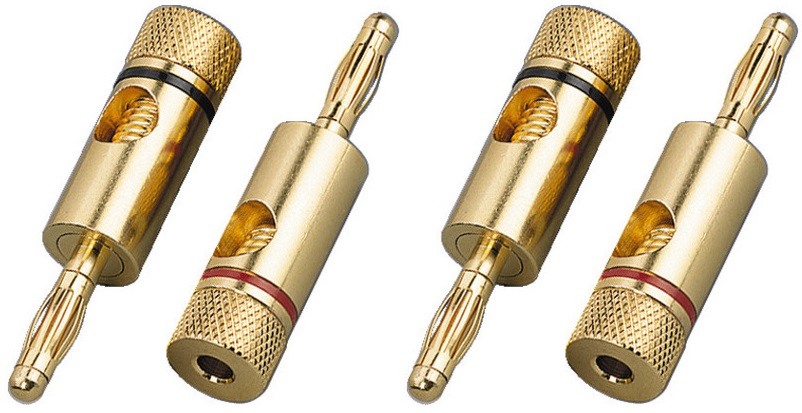 

Wtyki Bananowe Banany Hi End 7mm Monacor BP150G