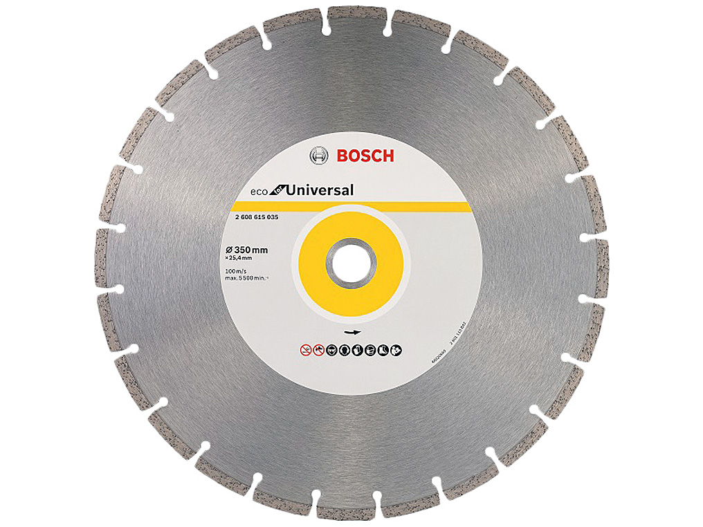 Diamantový řezný kotouč Eco for Universal 350x25.4 Bosch pro betun kostku
