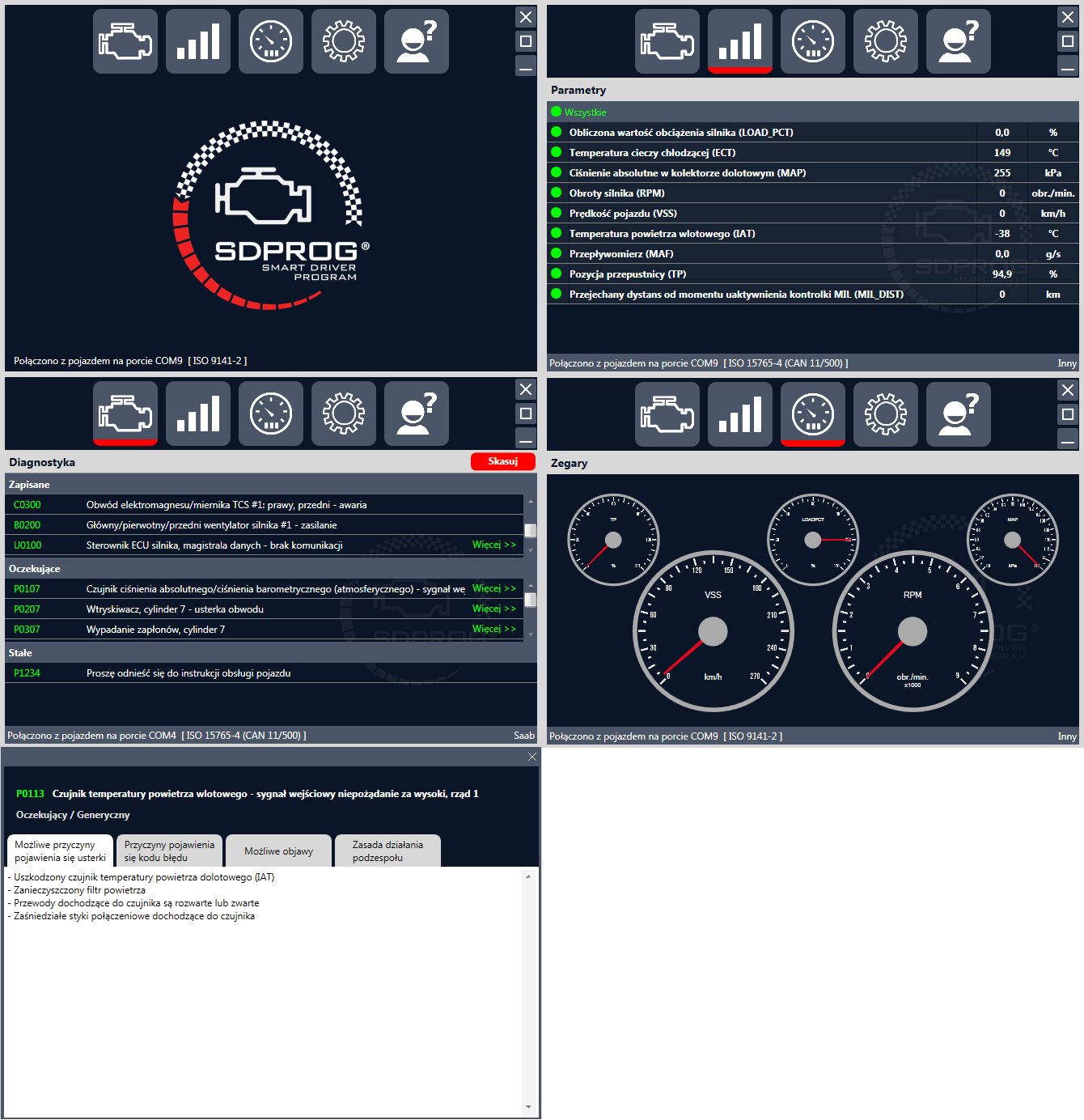 Interfejs iCar3 BT OBD2 + PL SDPROG Opel Ford Marka Vgate