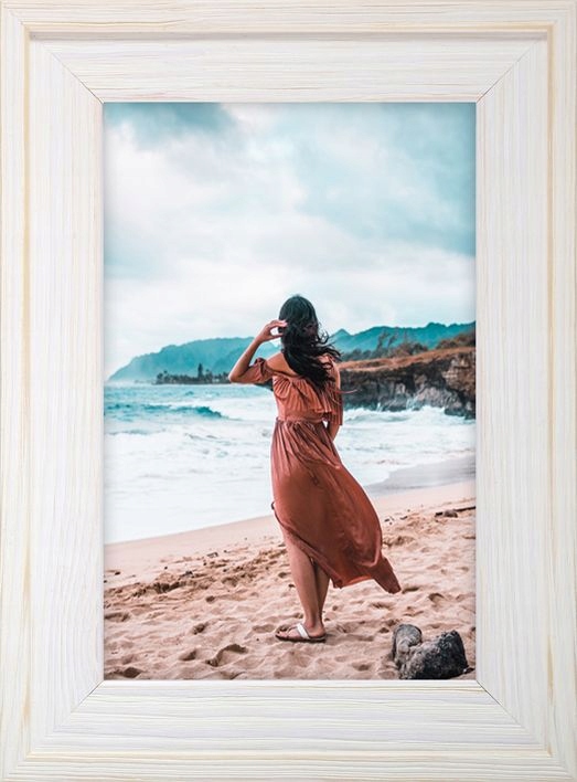 

Ramka Na Zdjęcia Biała Rama Drewniana 50x70