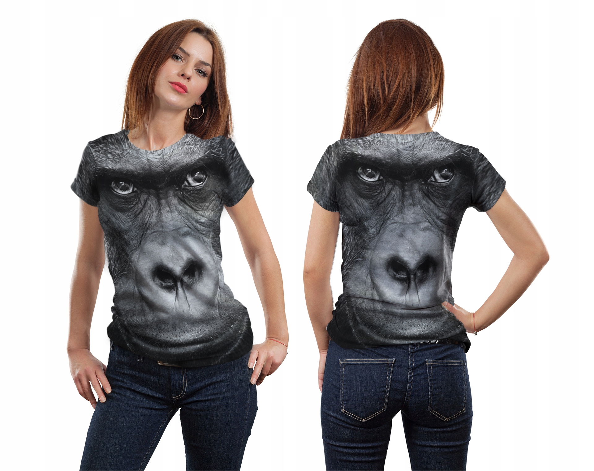 

Koszulka Fullprint T-shirt Goryl S Nadruk 3D Pl