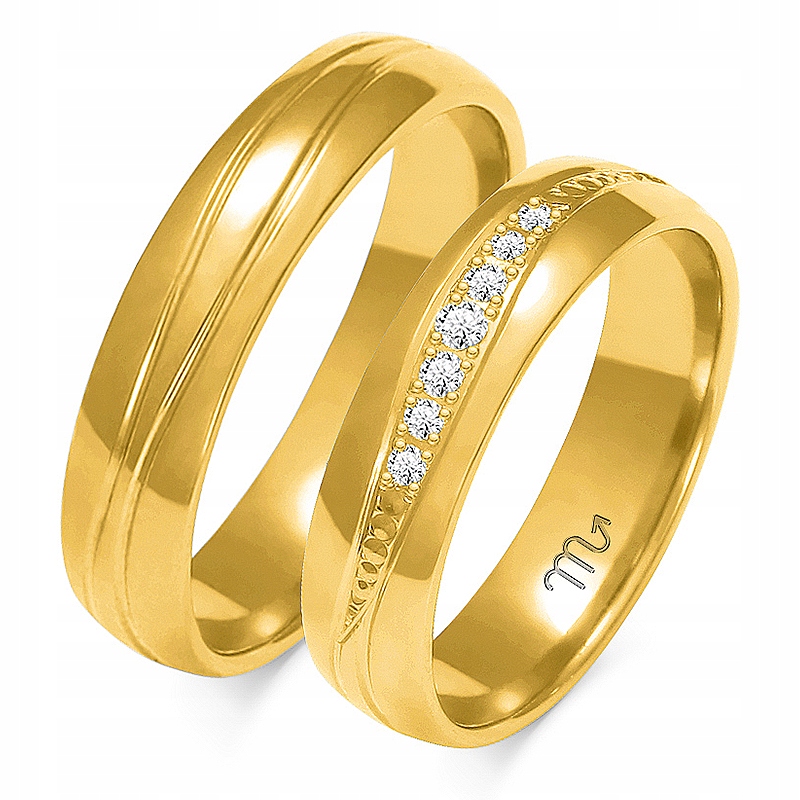 Zlaté Prsteny 14K 5 mm Brylant id A-131