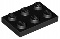 

Lego 3021 302126 Płytka 2x3 czarny 2szt New