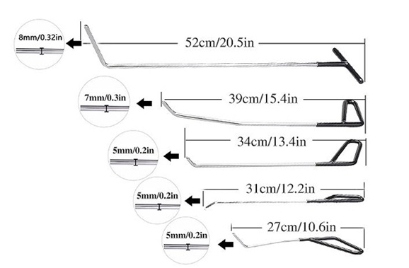 Zestaw PULLER PDR naprawa bez lakierowania lance Producent code SP MPT 1439