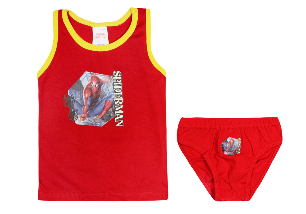 

Spiderman Komplet Bielizny Slipki Tshirt 6/8 Lat