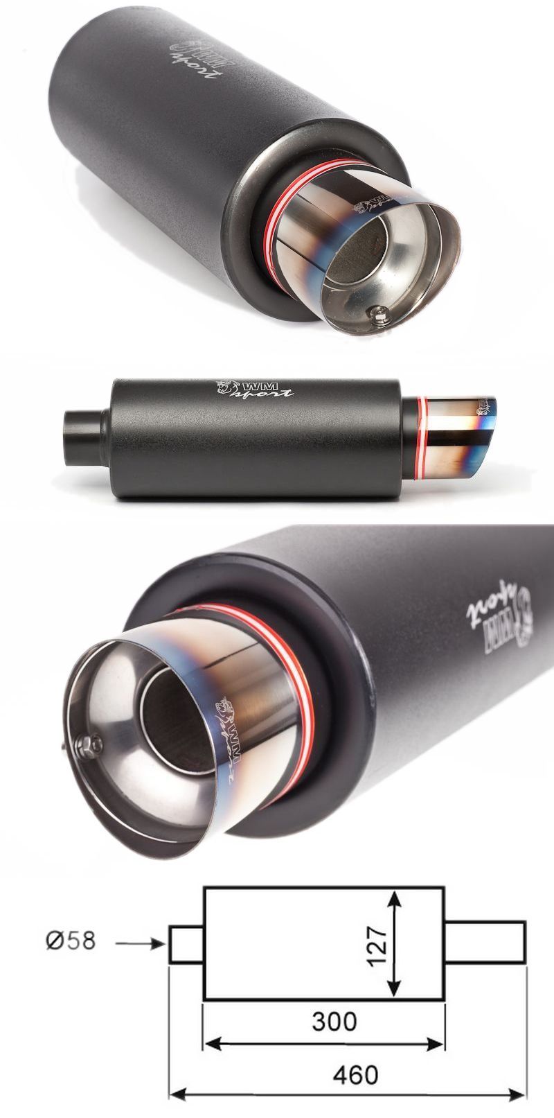 TLUMIK SPORTOWY MUGEN WM SPORT SILENCER OPASKA Part number 93837