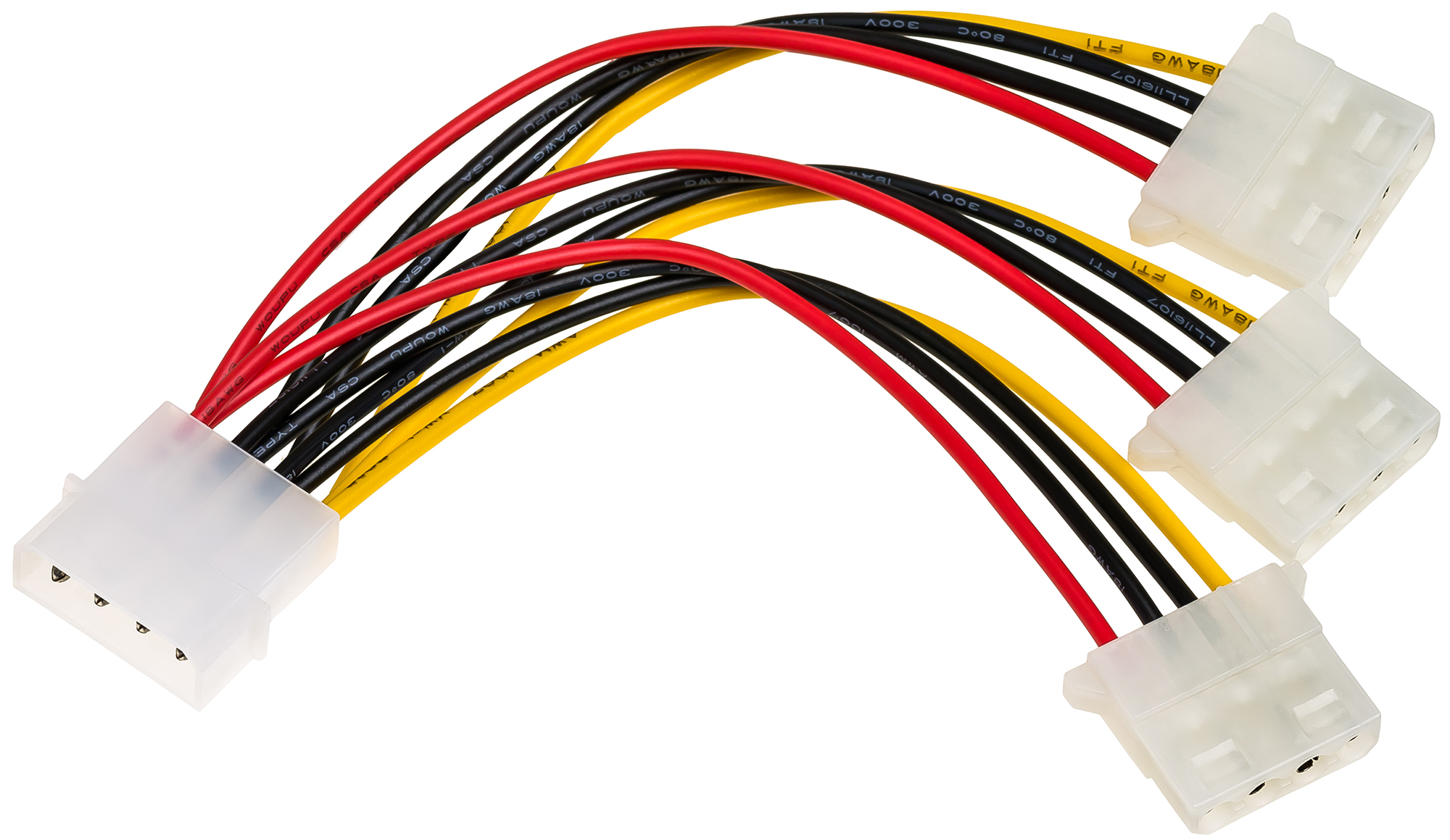 

Adapter Przejściówka Zasilania z Molex na 3x Molex