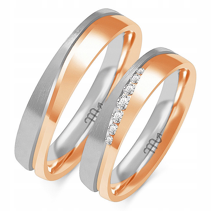 Zlaté Prsteny 14K 5 mm Brylant id OE-222