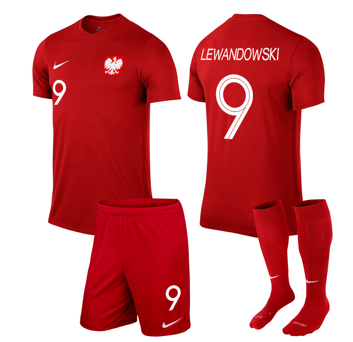 Komplet Nike Polska Lewandowski Dárek 122 128
