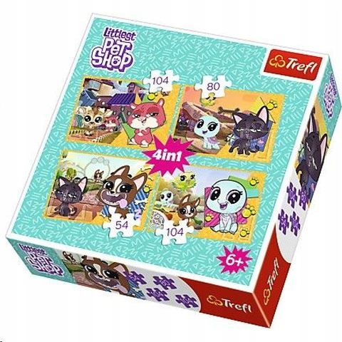 

Puzzle 4w1 Littlest Pet Shop 34295 Trefl