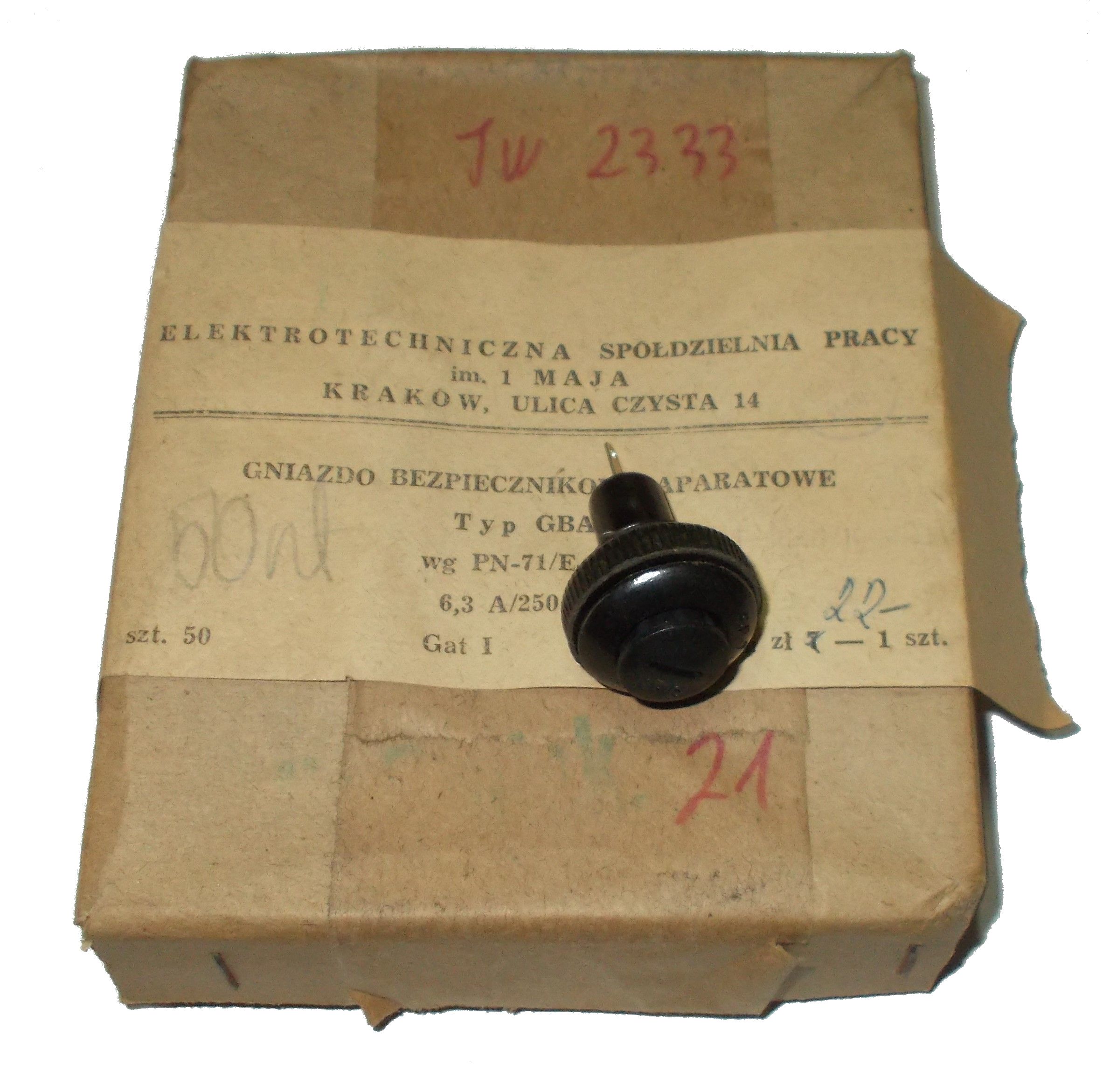 

Gniazdo bezpiecznika 20mm Gba-z Polskie