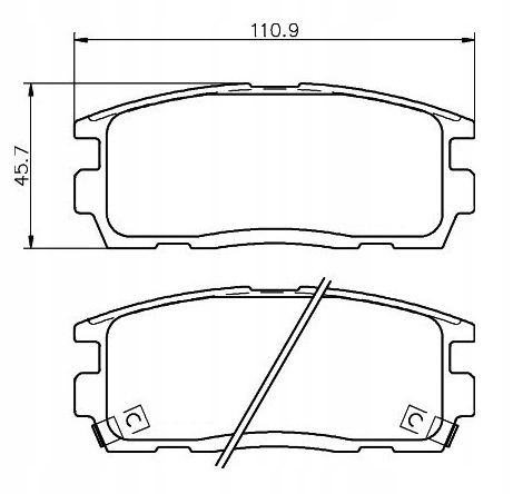 КОЛОДКИ Тормозное Tył OPEL Antara 2006 - 2017 Сторона кабины tył foto 0