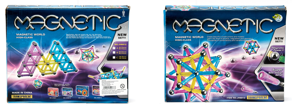 KLOCKI MAGNETYCZNE KONSTRUKCYJNE PASTELOWE - 96el. Płeć Chłopcy Dziewczynki