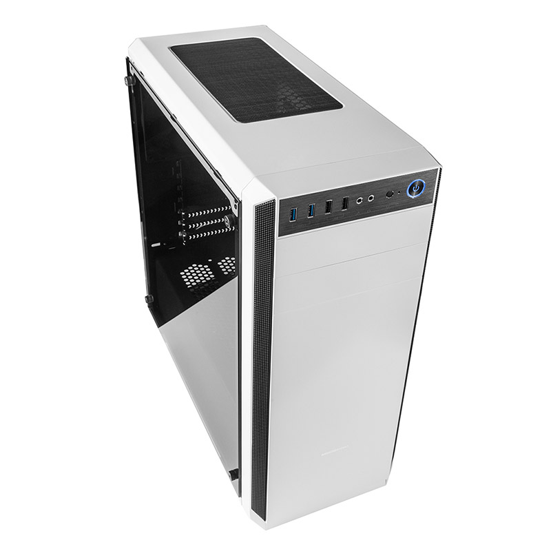 

Obudowa Modecom Oberon Glass White, USB3.0, Audio