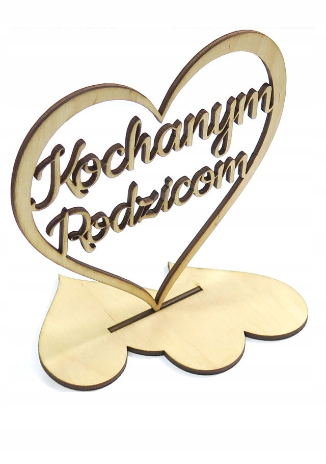 

Dekor Serce Na Podstawce 'Kochanym Rodzicom' DD87