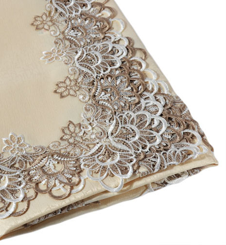 OBRUS Z GIPIURĄ 150x225 ELEGANCKI BIAŁY ECRU Materiał wykonania poliester