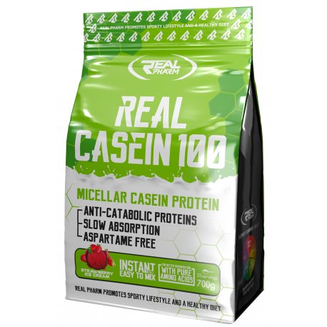 REAL PHARM Real Casein 100 700g nočný proteín