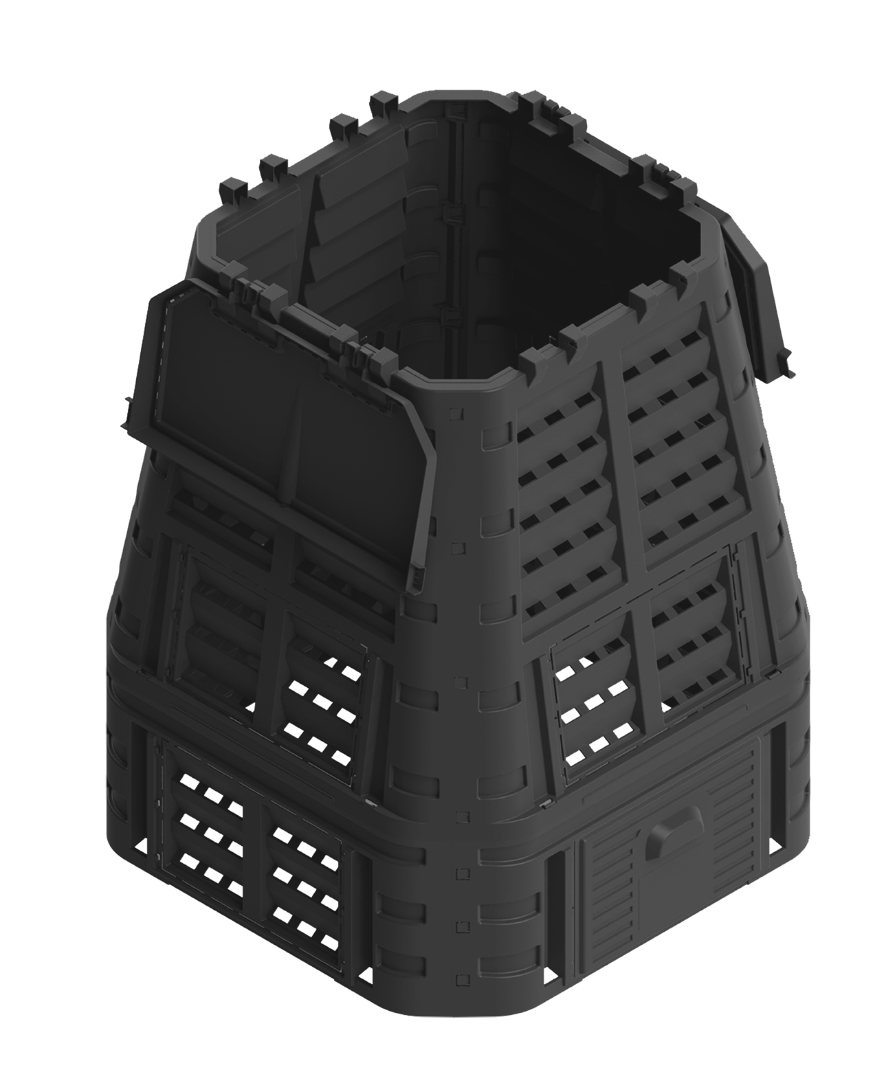 Kompostownik MultiComposter 740l CZARNY do ogrodu Stan opakowania oryginalne