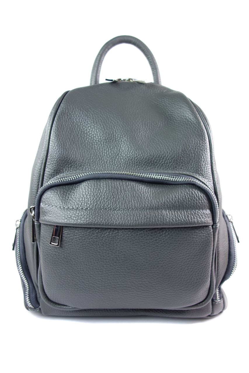 Plecak vera pelle skóra pojemny szary