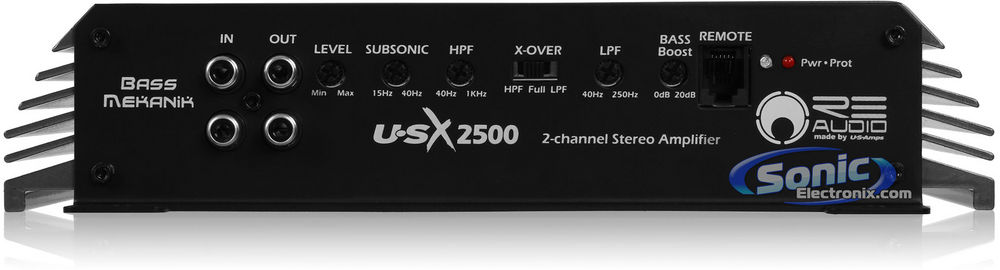 RE Audio USX2500 HI-END 2x450W RMS 2ohm 1x900W RMS Model USX2500