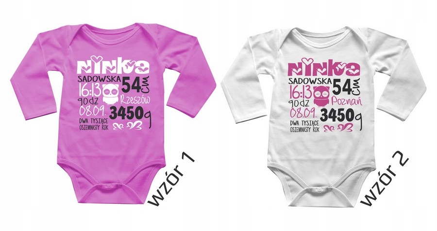 BODY Z TWOIM NADRUKIEM MERTYCZKA CHRZEST PREZENT74 Marka Inna marka