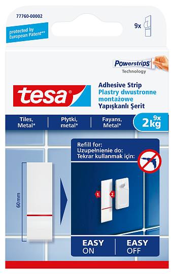 

Tesa 77760 Plastry Montażowe na płytki 2kg x9szt