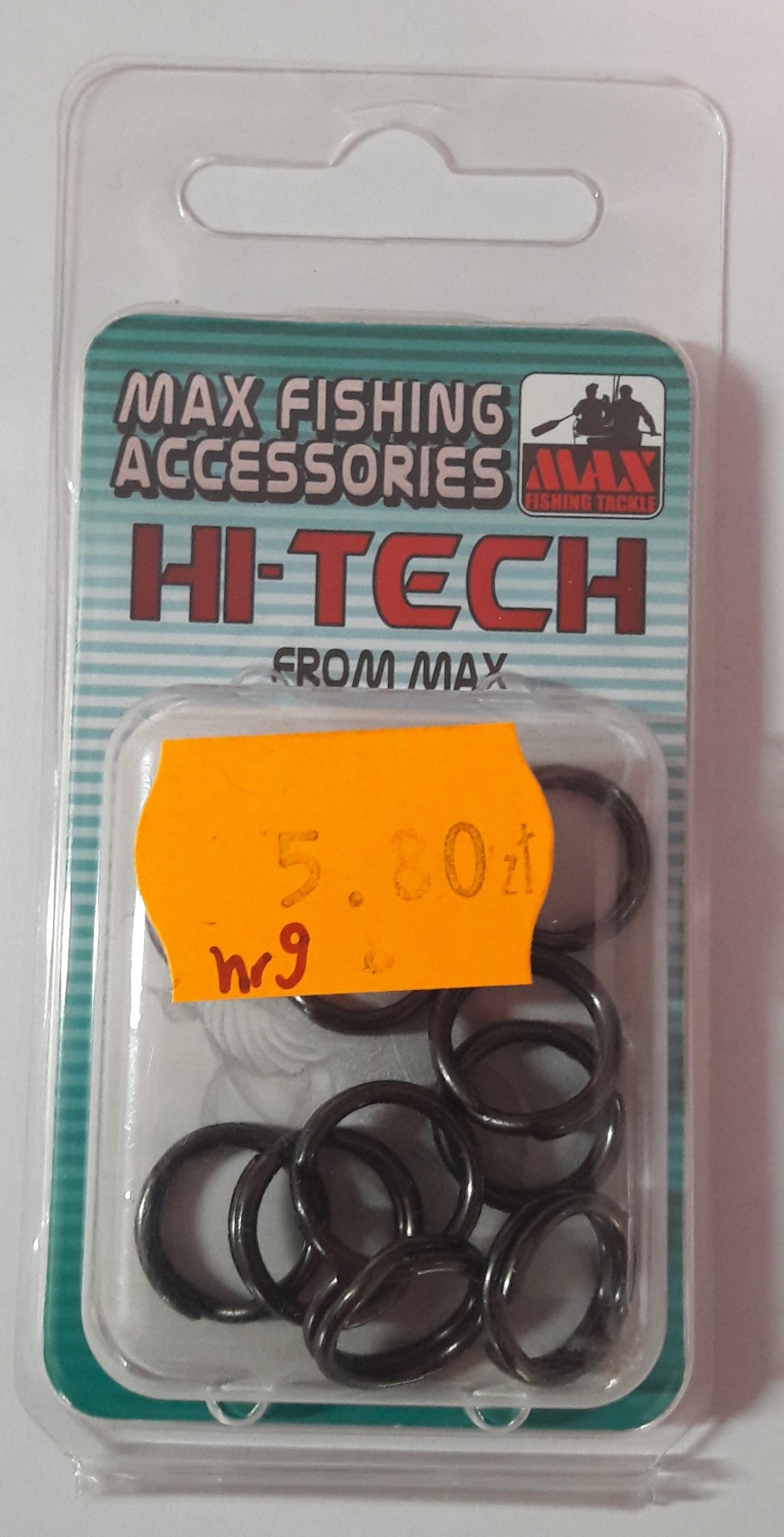 Kółka łącznikowe – Max Fishing Team – nr 9, czarne