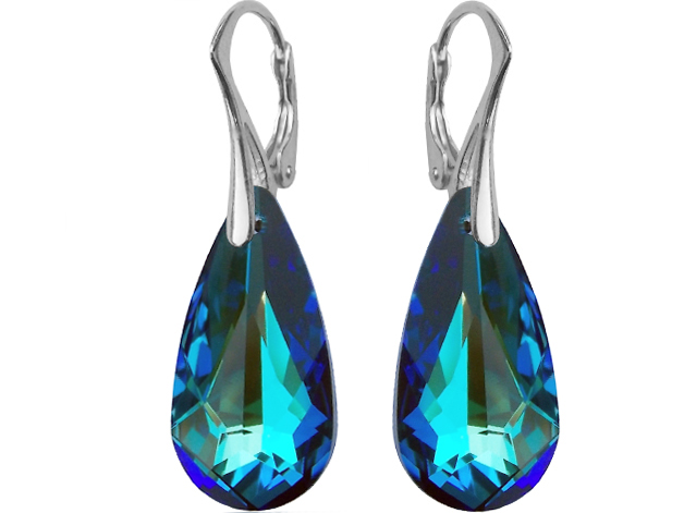 

Kolczyki Swarovski Migdał Kropla 24mm Bermuda Blue
