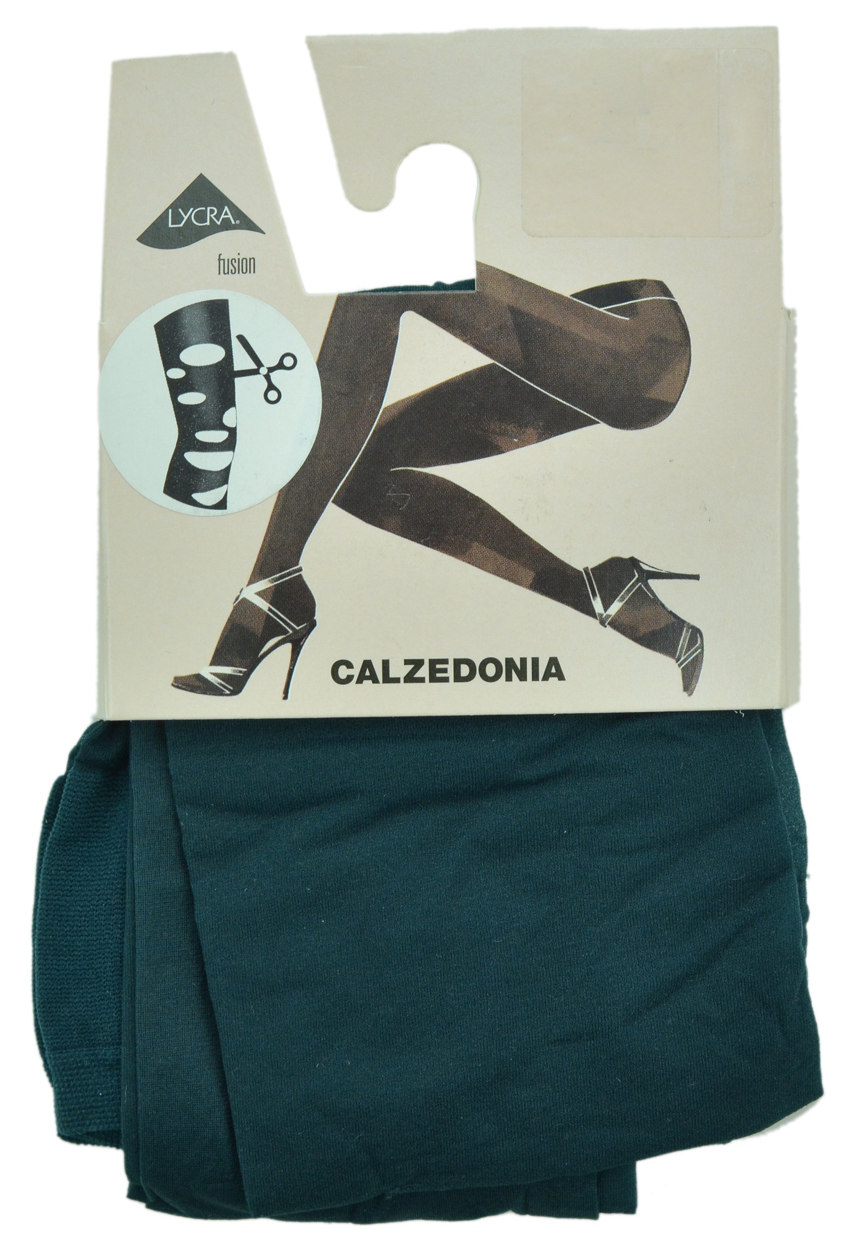 

Calzedonia rajstopy dziury ciemnozielone 1/2 S/m